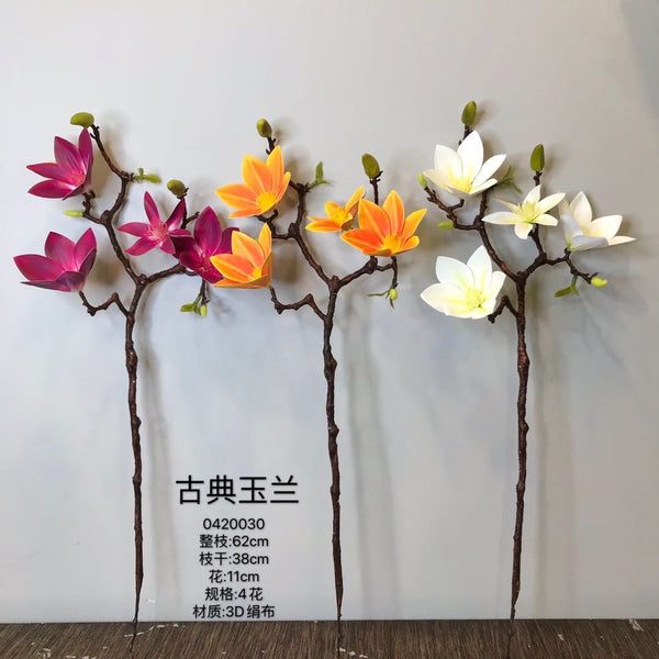 Classic Artificial Flower Magnolia Orange cotton tree flower bombax