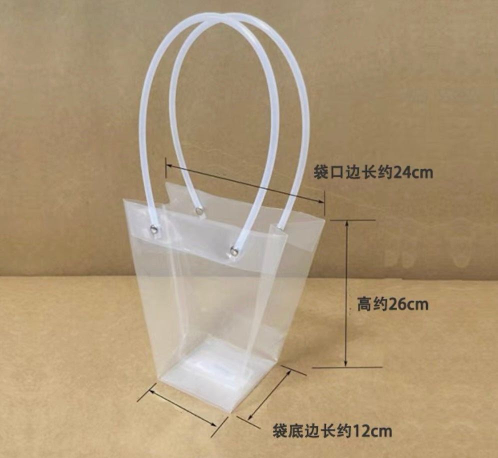 Clear plastic T-shaped bag T3