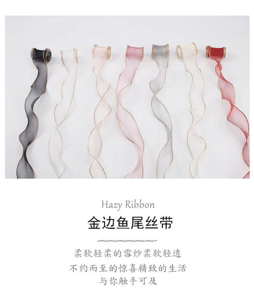 Gold trim fish tail ribbon 🎀 – Viva La Rosa
