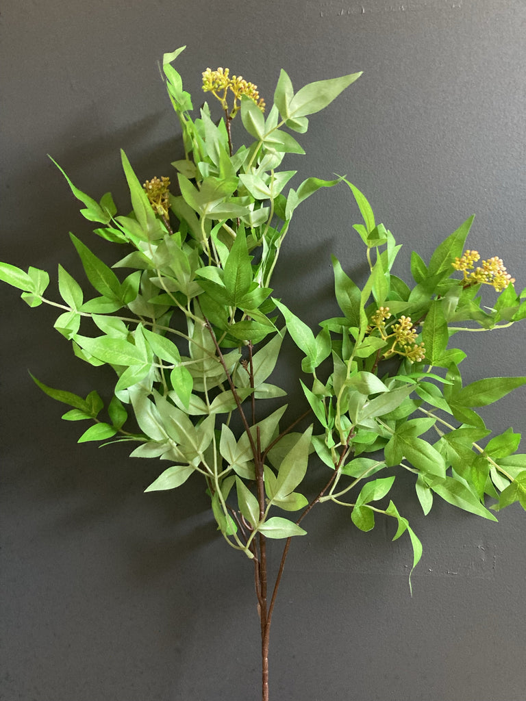 Long stem Green Fern With Berry Spray for Wedding decor greenery