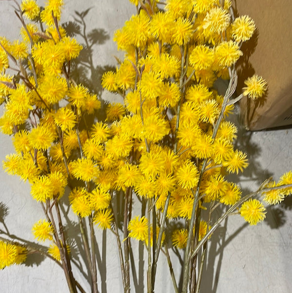 Dandelion Bright yellow bud Single Stem yellow Pom ball