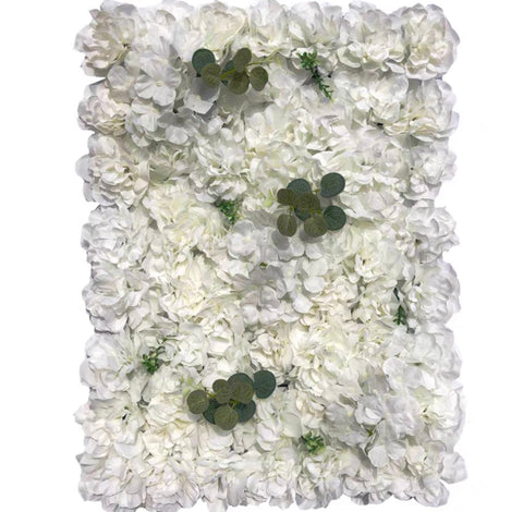 Backdrop Panel Roses Hydrangea Mat cream Artificial Flower Wall