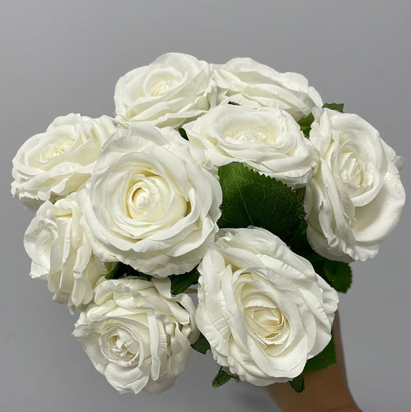 Bobi 9 head Yellow Rose bunch