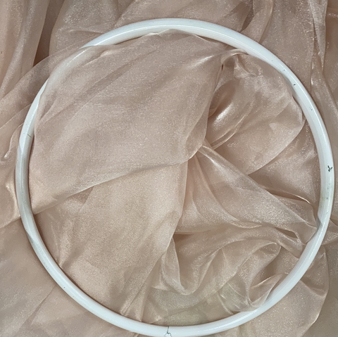 Metal white 16” Diameter Hoop