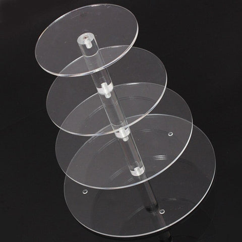 4 Tier Acrylic Cake Stand Sweet Table Display