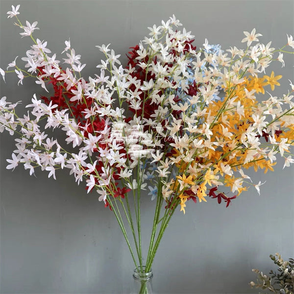 White oncidium orchid silk flower (White)