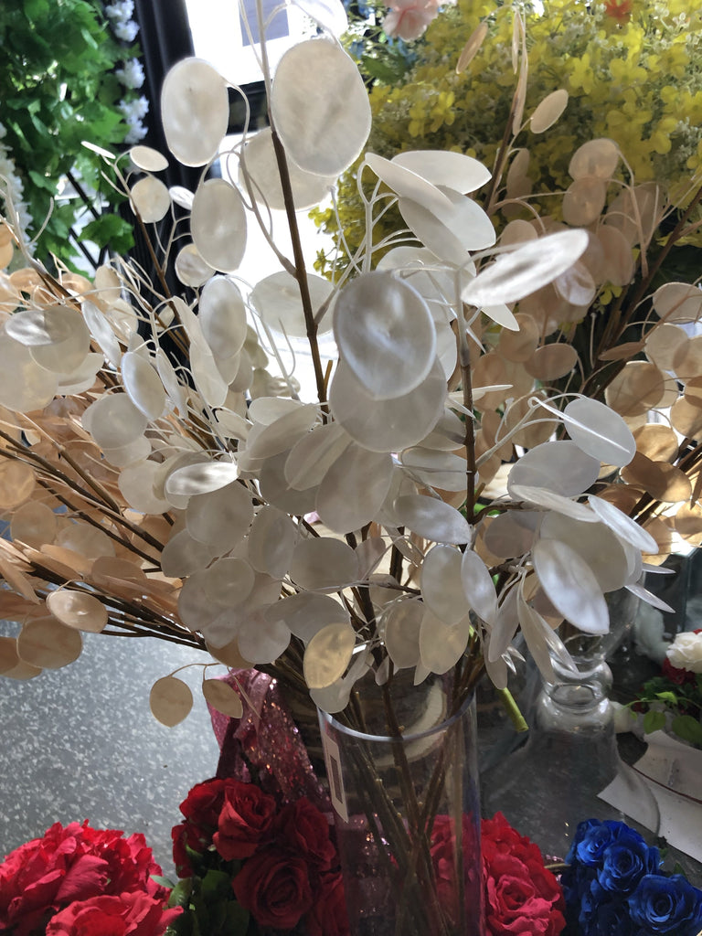 Blush Shell long stem for Wedding artificial flower - Richview Glass Wedding Supplies