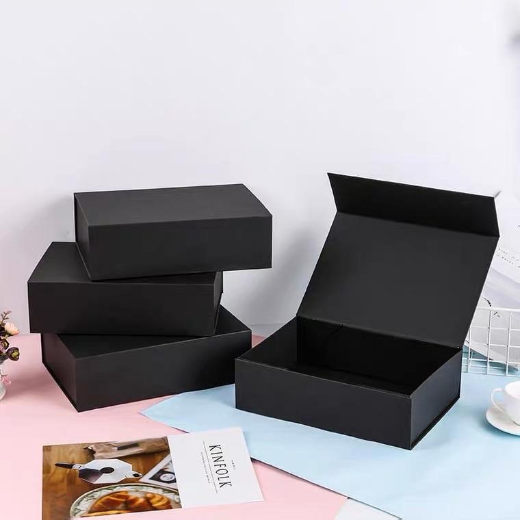 Thick Cardboard Flower box black (S) 8”x7”x3”H