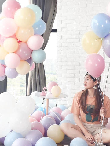 100 pcs Mix Pastel color double layer balloon baby shower