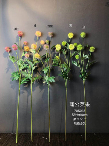 Dandelion Artificial Filler Flower Hot Pink - Richview Glass Wedding Supplies
