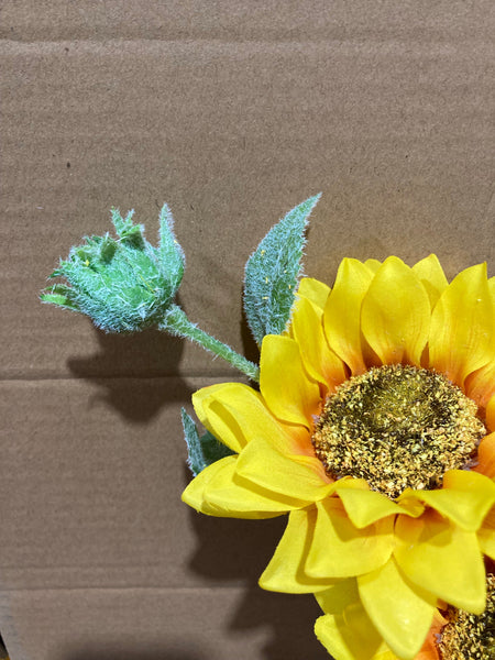 Single Spray Sunflower 🌻 bright Yellow WEDDING DECOR SUN FLOWER