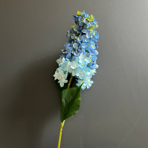 Burnt edge cone Hydrangea Single Stem spray(Blue)