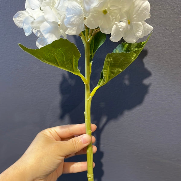Artificial Flower cream Hydrangea Spray short stem Single Stem