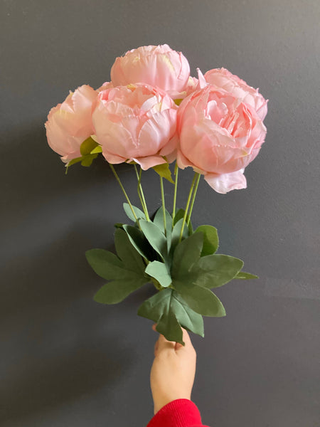 7x Peonies bunch Pink