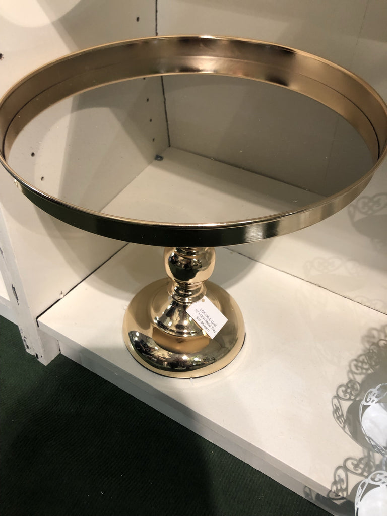 Gold metal Cake Stand (M) For Sweet Table 10” Tall