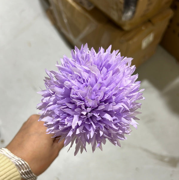 New Single Lilac Pom Artificial Filler Flower