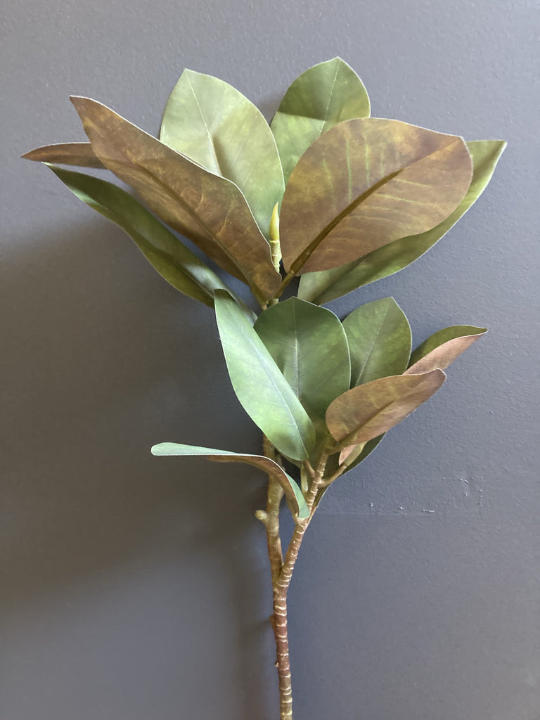 Artificial Magnolia Leaf Single Stem Greenery