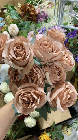 Mauve Rose Bunch 10 head