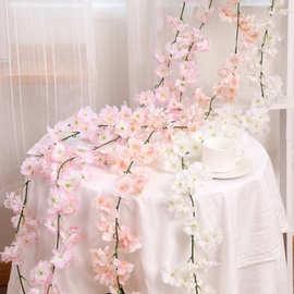 White Cherry blossom Hanging artificial Flower