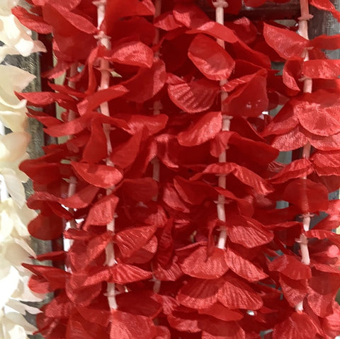 Artificial Hydrangea Flower Garland (Red)
