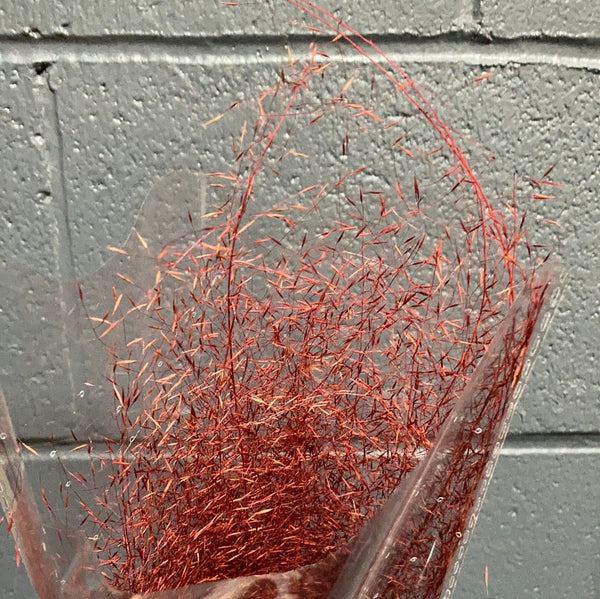 Preserved Red Dried Grass bunch 30”(50/bundle) Muhlenbergia capillaris