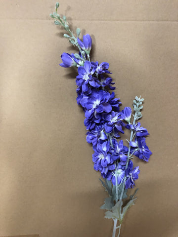 Purple Artificial Silk flower Delphinium