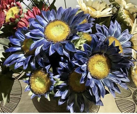 Sunflower Blue Bunch