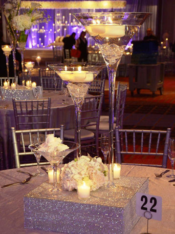 Wedding Vases Wholesale Martini Vase 24"x10" Clear Glass - Richview Glass Wedding Supplies