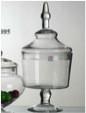 Footed Apothecary Jar 16" MV700 Glass Vase - Viva La Rosa