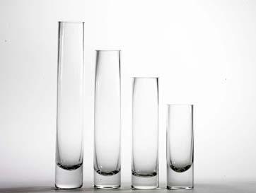 14"x4" simple centrepieces Cylinder Glass Vase - Viva La Rosa