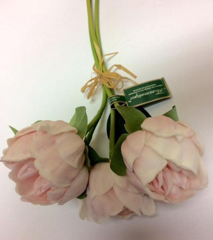 Pink Peony Bunch Real Touch Artificial Flower floramatique SB212 Pink