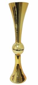 GOLD Trumpet 24" Reversible Vase MV025 - Richview Glass Wedding Supplies