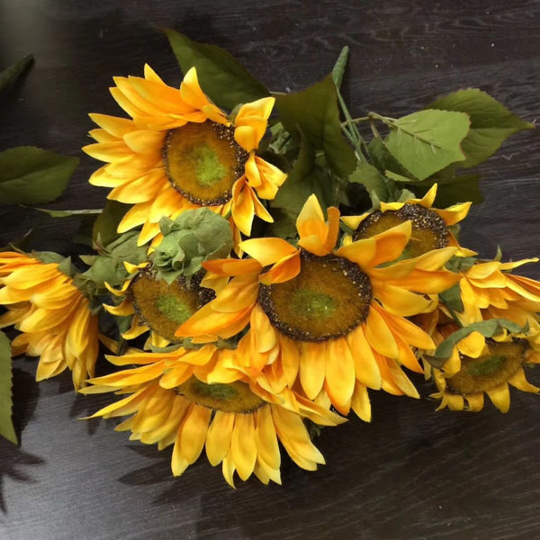 Sunflower ARTIFICIAL FLOWER HEAD WEDDING DECOR SUN FLOWER